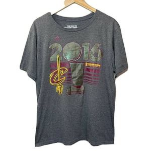 Cleveland CAVS ADIDAS 2016 NBA Champions Locker Room Edition Gray T-Shirt Large
